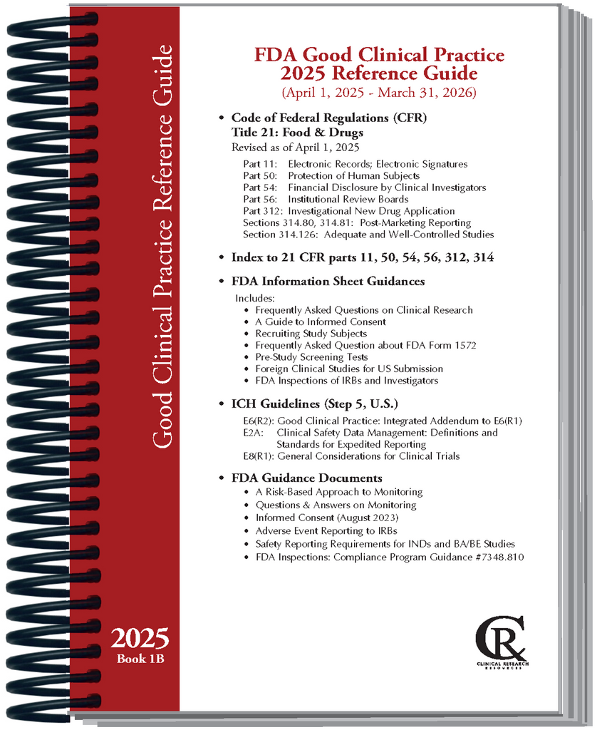 Book 1B: 2025 FDA Good Clinical Practice Guide