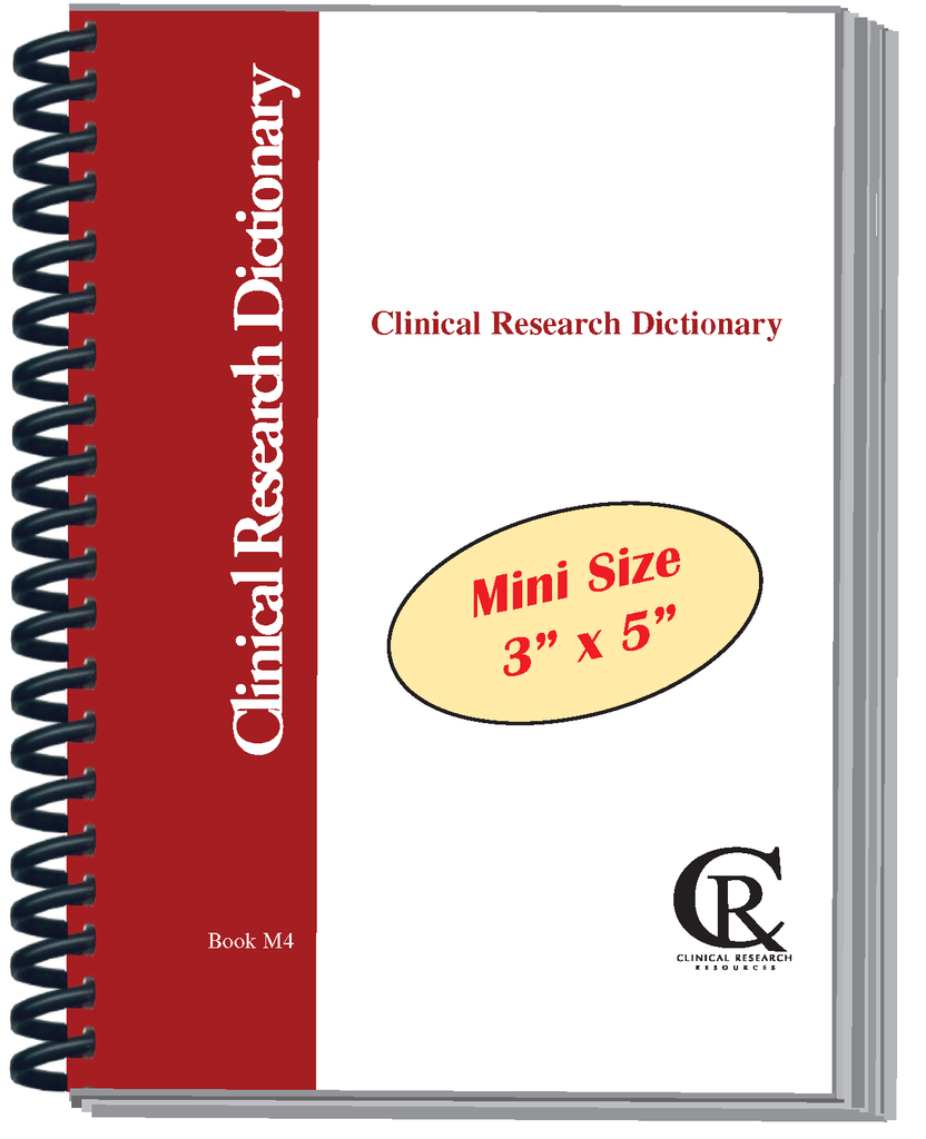 Book M4: 2025 Mini Pocket-Sized (3" x 5") Clinical Research Dictionary