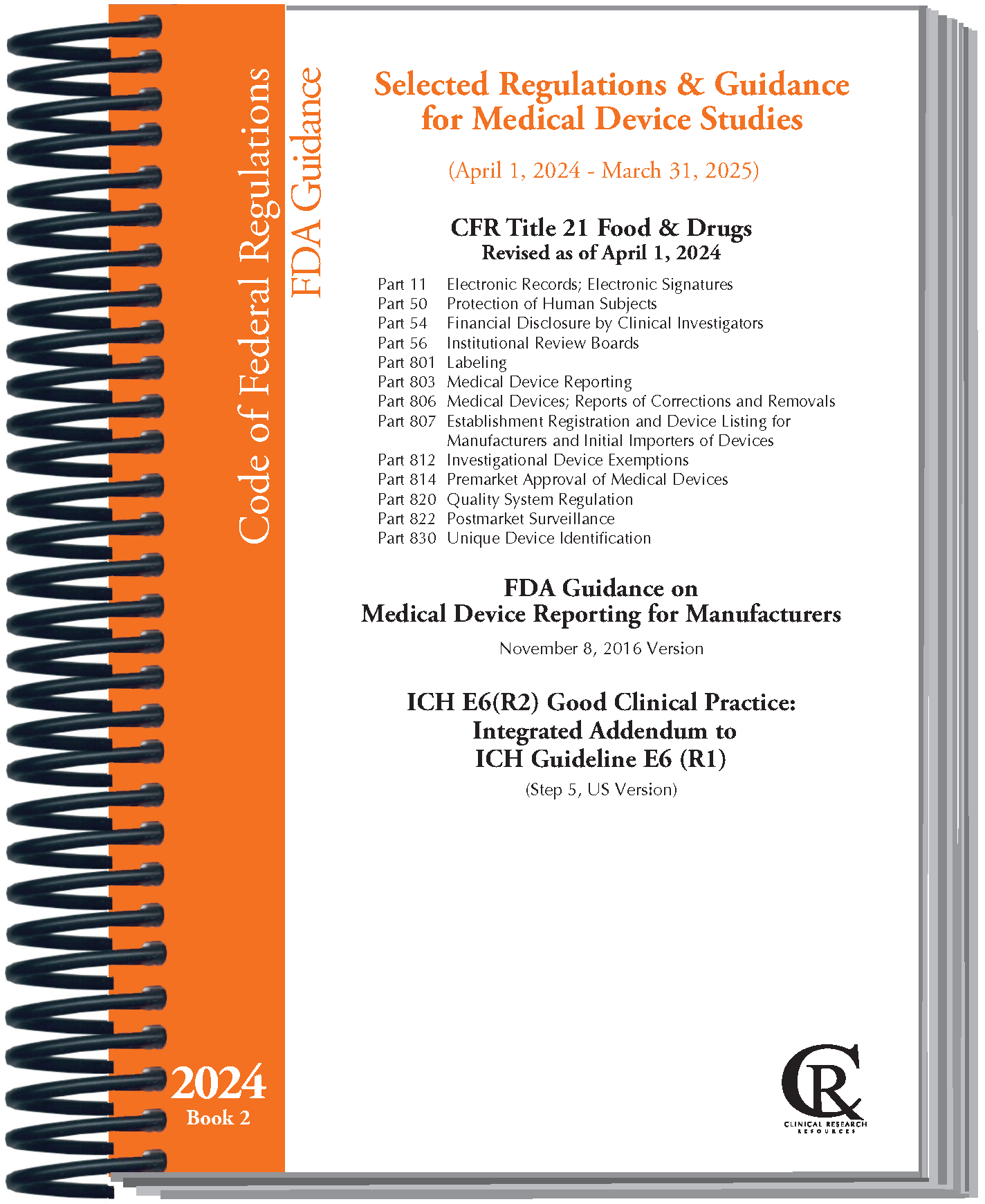 Book 2: 2024 Selected Regulations and Guidance for Medical Device