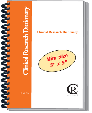 Book M4:  2024 Mini Pocket-Sized (3" x 5") Clinical Research Dictionary