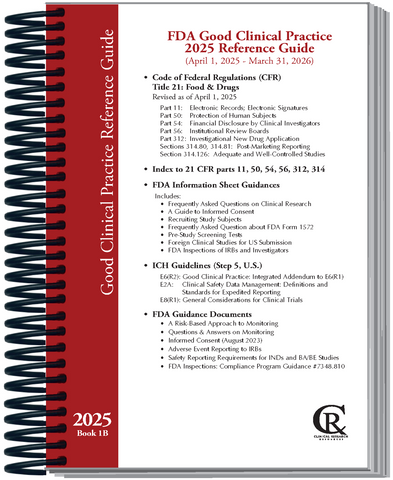 Book 1B:  2025 FDA Good Clinical Practice Guide