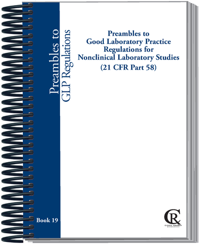 Book 19:  2026 Preambles to Good Laboratory Practice Regulations