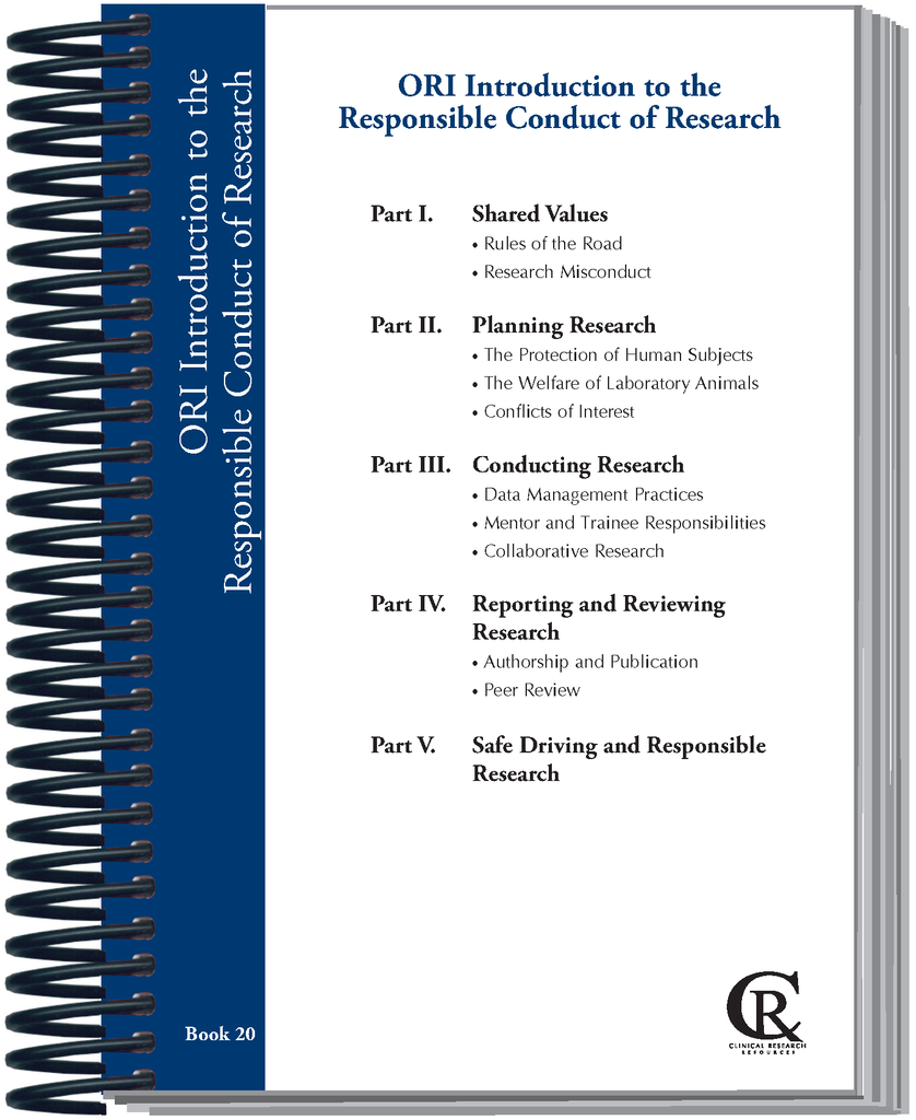 Book 20:  2026 ORI Introduction to the Responsible Conduct of Research