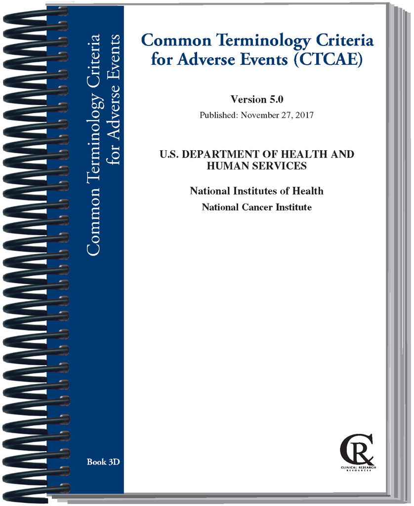 Book 3D v5.0:  Version 5.0 Common Terminology Criteria for Adverse Events (CTCAE)