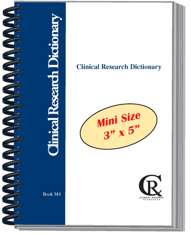 Book M4:  2026 Mini Pocket-Sized (3" x 5") Clinical Research Dictionary