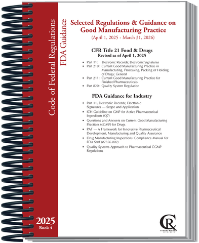 Book 4:  2025 Selected Regulations/Guidance on Good Manufacturing Practice