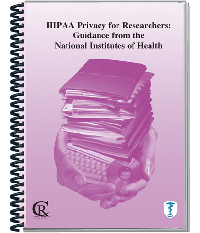 Book 5B:  2023 HIPAA Privacy for Researchers: Guidance from the NIH